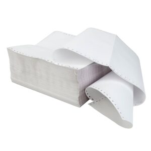 Office 1 Безконечна принтерна хартия, 240 mm, 11&apos;&apos;, 3 пласта, бяла, 750 комплекта