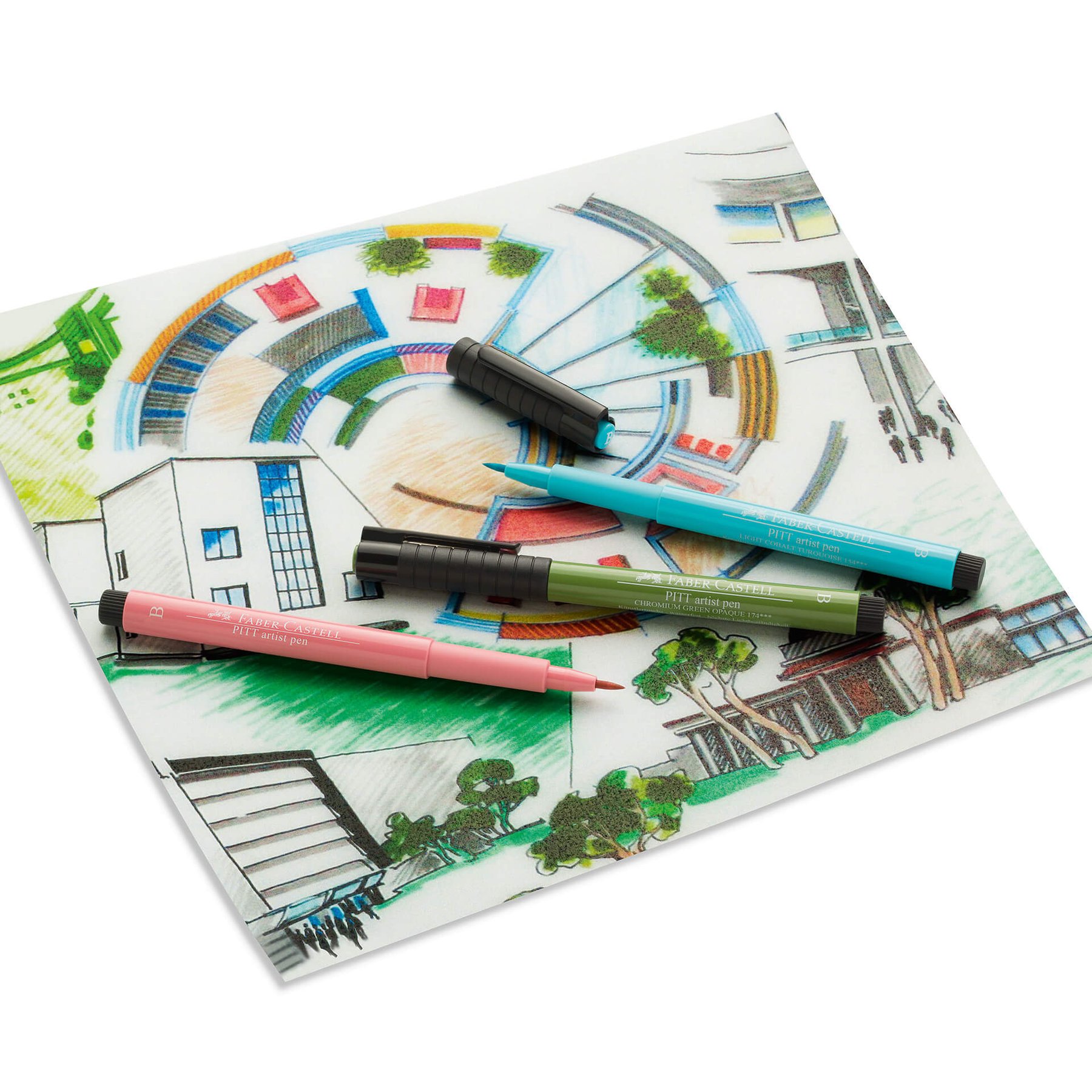 Faber-Castell Маркер-четка Pitt Artist Pen, Grey, 12 цвята - Image 3