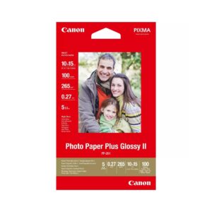 Canon Фото хартия Plus Glossy PP-201, 265 g/m2, 10 х 15 cm, 100 листа