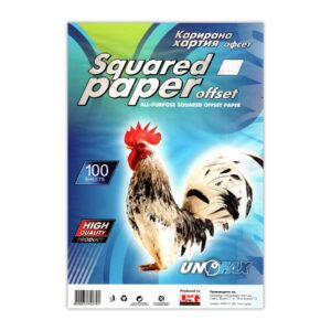 Unofax Карирана хартия, A4, офсет, 100 листа