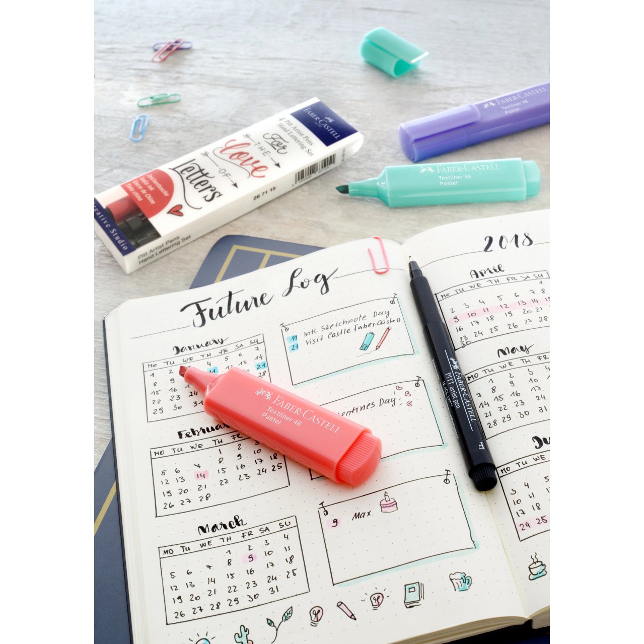 Faber-Castell Маркер Pitt Artist, Creative Studio, 4 броя - Image 3