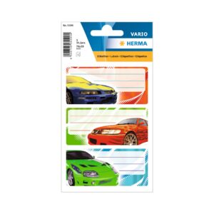 Herma Самозалепващи етикети Тунинг, ученически, 9 броя