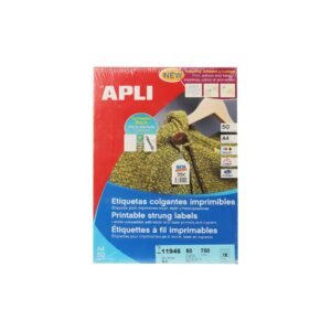 Apli Етикети за цени, 28 x 43 mm, с перфорация и връзка, 50 листа