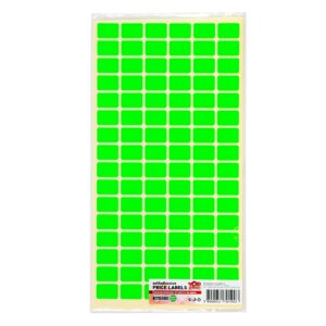 Top Office Самозалепващи се етикети за цени, 12 x 18 mm, зелени, 960 броя