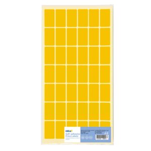 Office 1 Самозалепващи се етикети за цени, 17 x 30 mm, оранжеви, 420 броя