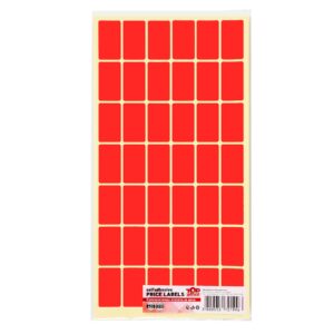 Top Office Самозалепващи етикети за цени, 17 x 30 mm, червени, 420 броя