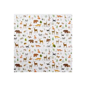 Goldbuch Хартия за опаковане - Горски животни, 50 х 70 cm, бяла