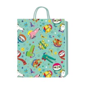 Подаръчна торбичка, детска, 18 х 23 х 8 cm, мента