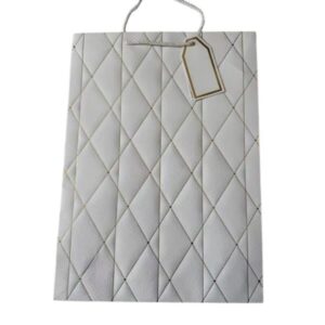 Подаръчна торбичка, каре, 30 х 42 х 12 cm, бяла