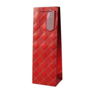 Торбичка за вино, мозайка, 12 х 35 х 9 cm, червена