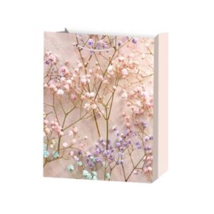Подаръчна торбичка, цветя, 26 х 32 х 10 cm, бежова
