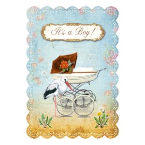 Gespaensterwald Картичка Romantique, It&apos;s a Boy