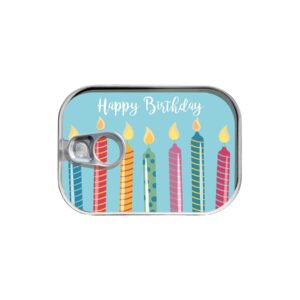 Gespaensterwald Картичка-консерва, Happy Birthday candles