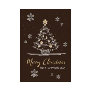 Gespaensterwald Картичка Merry Christmas, луксозна хартия