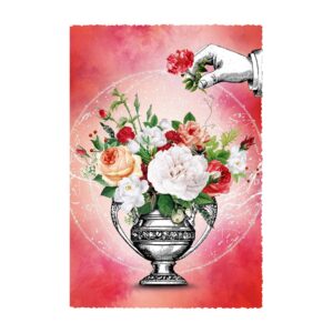 Gespaensterwald Картичка Silver Line, ваза с цветя