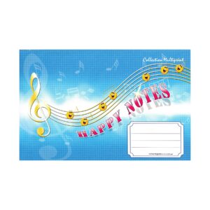 Нотна тетрадка, офсетова хартия, мека корица, 20 листа