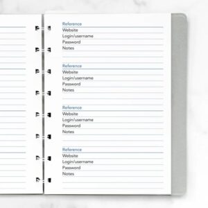 Filofax Пълнител за тефтер Pocket, за пароли