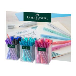Faber-Castell Тънкописец 1554, 0.8 mm, 60 броя в 3 чаши