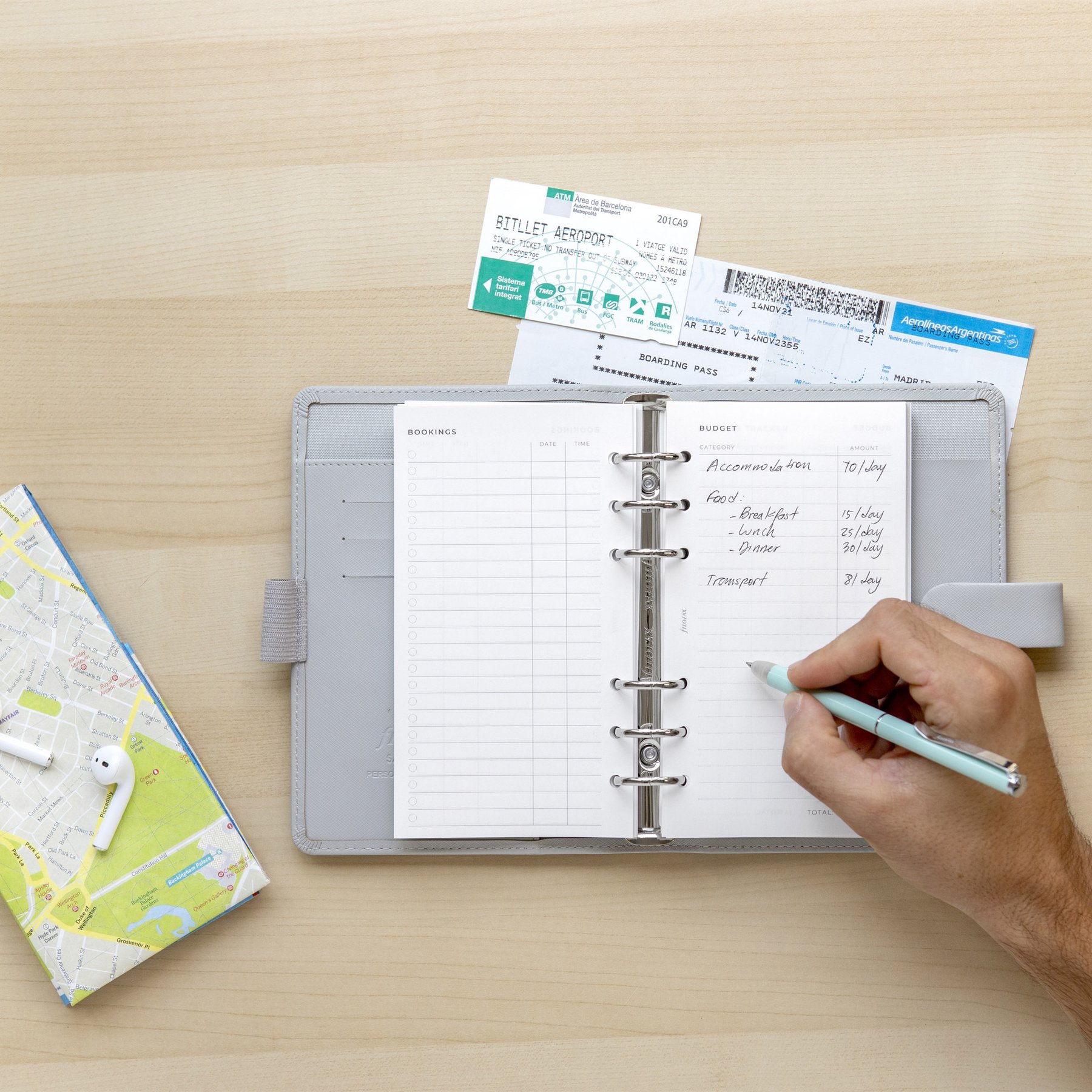 Filofax Пълнител за органайзер Minimal Personal, за пътуване - Image 6