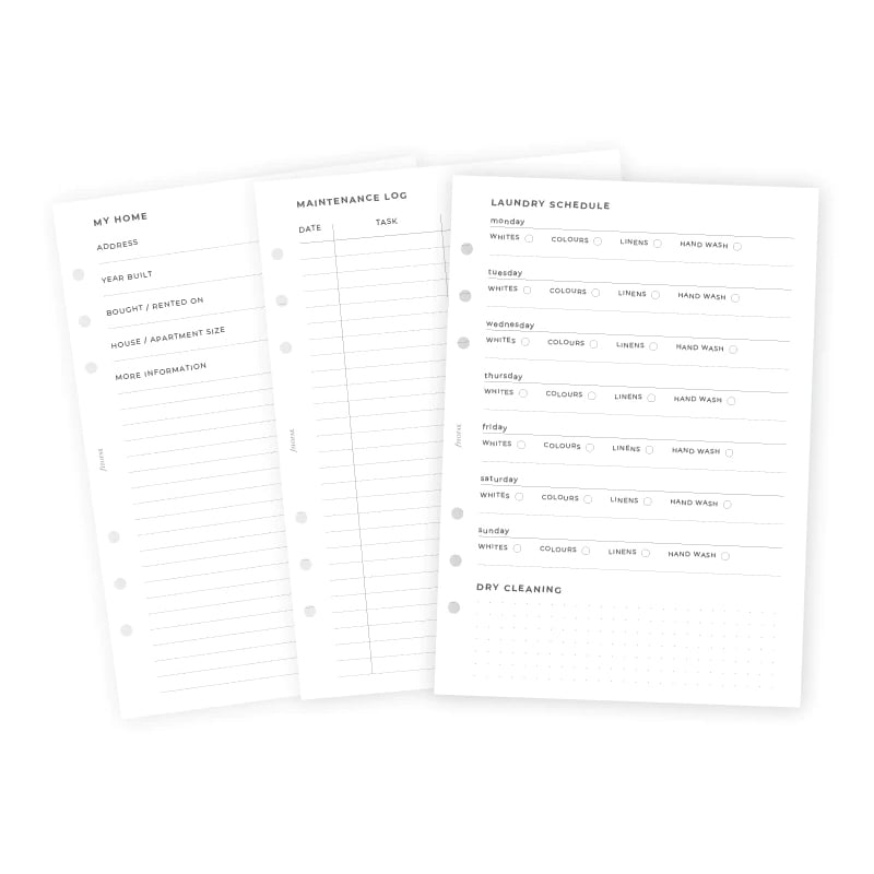 Filofax Пълнител за органайзер Minimal, А5, за дома - Image 2