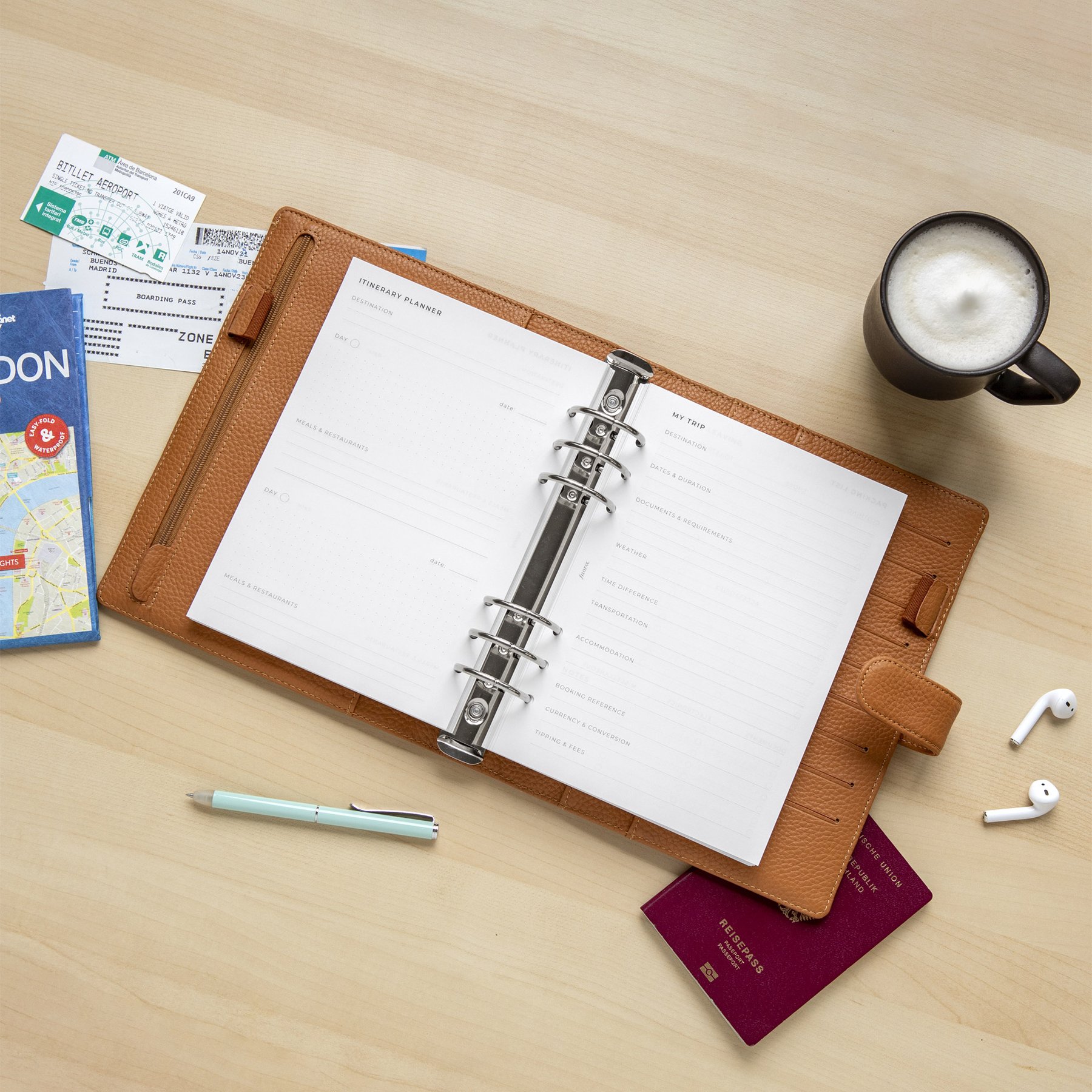 Filofax Пълнител за органайзер Minimal, А5, за пътуване - Image 7