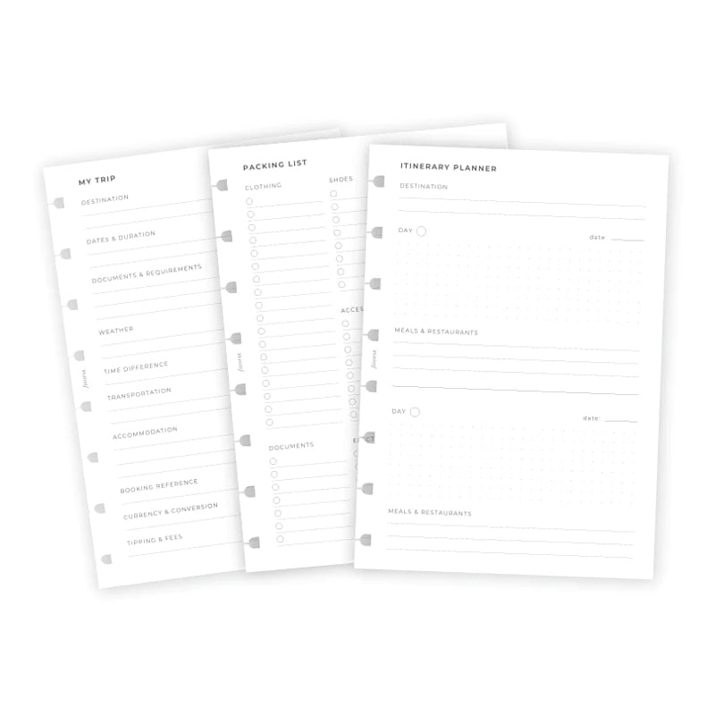 Filofax Пълнител за тефтер Minimal, А5, за пътуване - Image 2