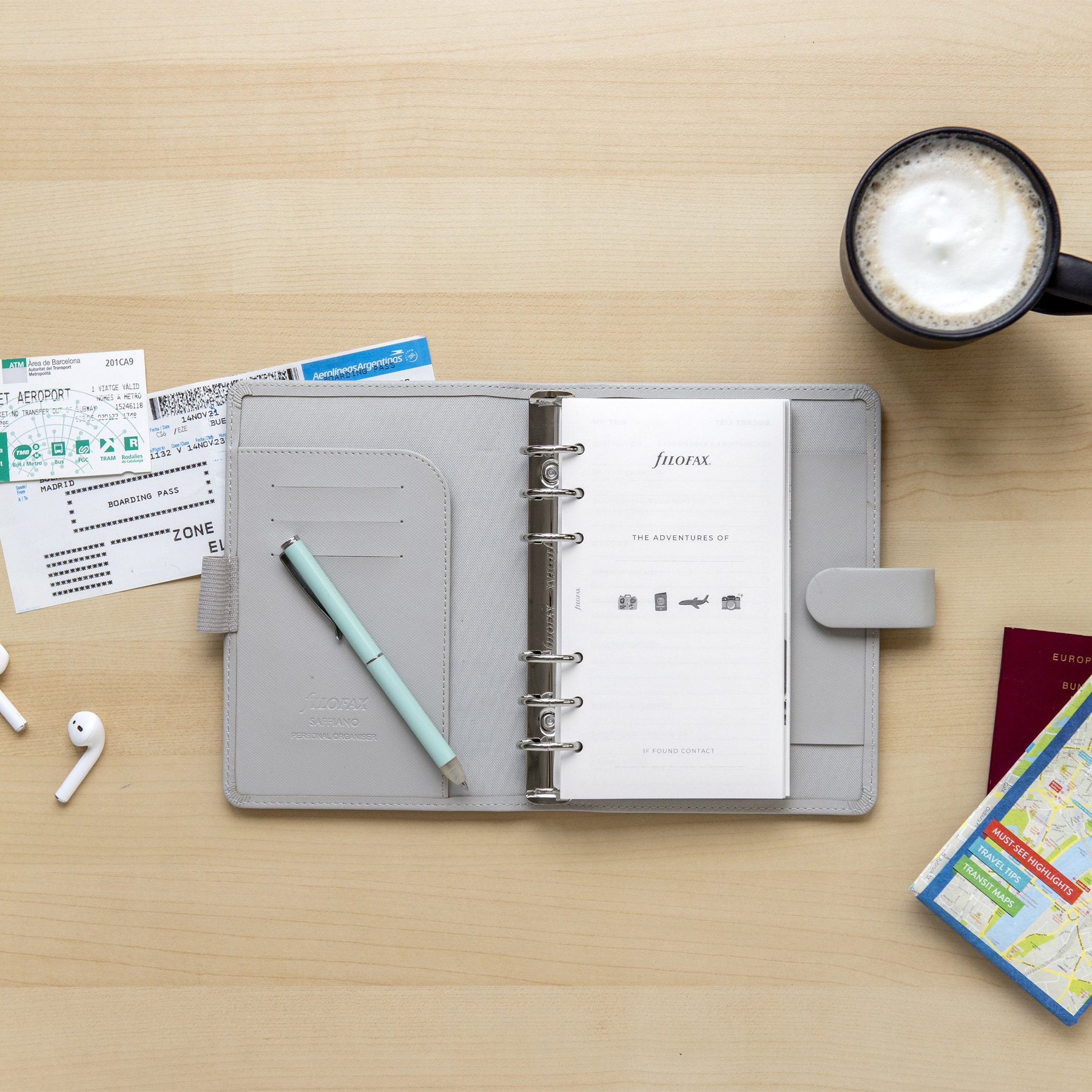 Filofax Пълнител за тефтер Minimal, А5, за пътуване - Image 7