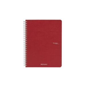 Fabriano Тетрадка Ecoqua, A5, картонена корица, със спирала, 70 листа, череша