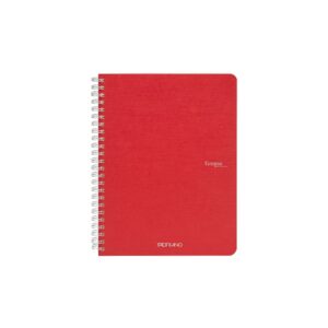 Fabriano Тетрадка Ecoqua, A5, картонена корица, със спирала, 70 листа, малина