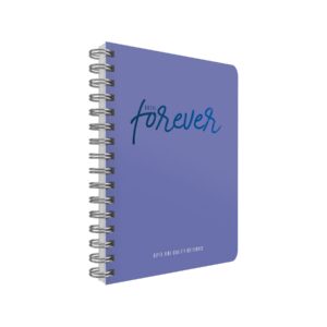 Gipta Тетрадка Until, 17 х 24 cm, кремава хартия, широки редове, твърда корица, със спирала, 120 листа