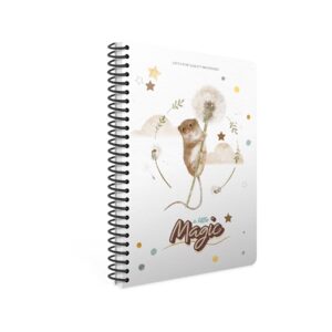Gipta Тетрадка Magic, А4, бяла хартия, широки редове, със спирала, 80 листа