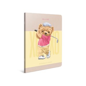 Gipta Тетрадка Xoxo, А4, бяла хартия, широки редове, 80 листа