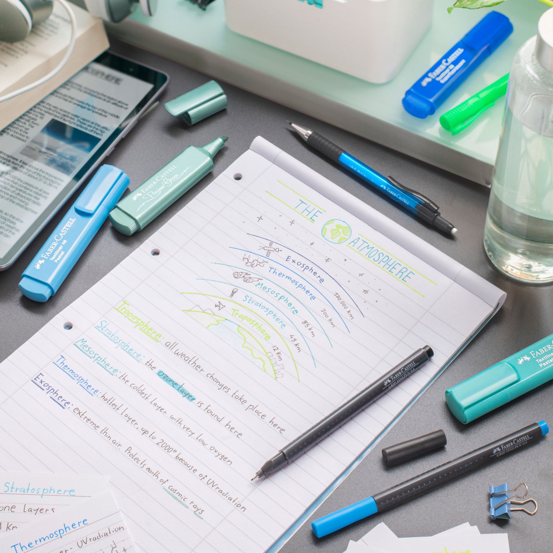 Faber-Castell Grip Тънкописец, 0.4 mm, пастелни и неонови, 30 цвята - Image 2