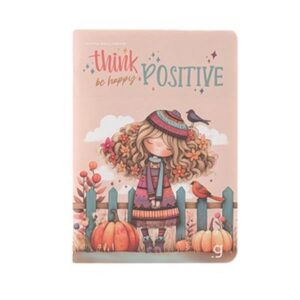 Gipta Тетрадка Think, A4, кремава хартия, широки редове, картонена корица, 60 листа