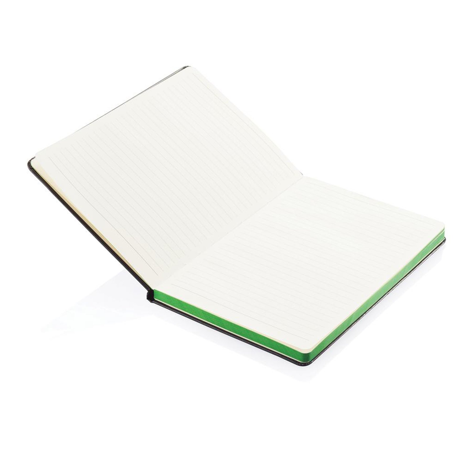 XD Тефтер Deluxe, А5, 80 листа, офсетова хартия, със зелен ластик, черен - Image 3