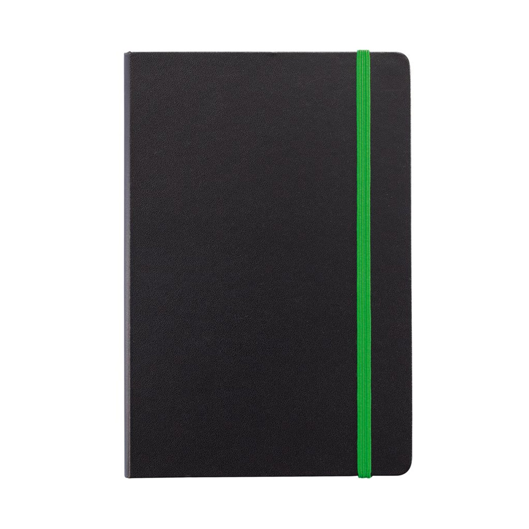 XD Тефтер Deluxe, А5, 80 листа, офсетова хартия, със зелен ластик, черен - Image 4
