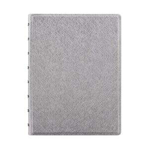 Filofax Тефтер Saffiano, A5, металик, сребрист
