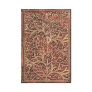 Paperblanks Тефтер Wildwood, 95 х 140 mm, широки редове, твърда корица, 88 листа