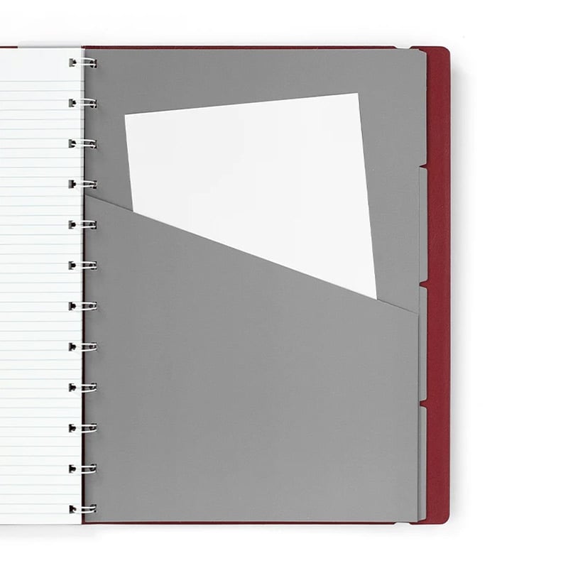 Filofax Тефтер Classic Bright, A4, на редове, бордо - Image 5