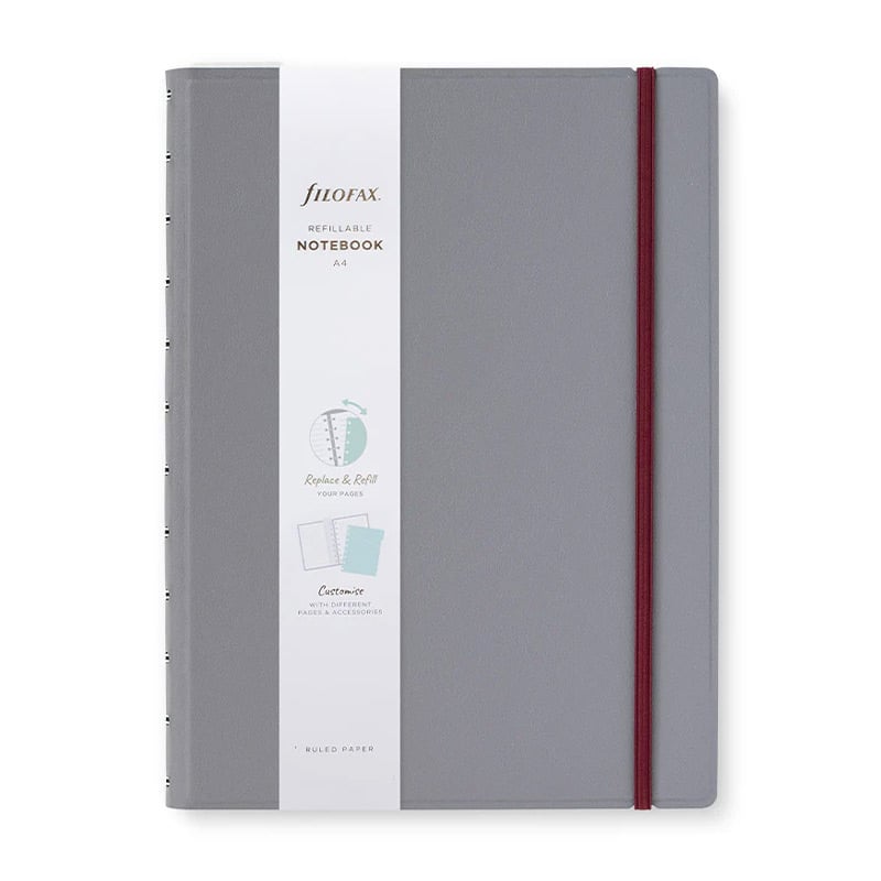 Filofax Тефтер Classic Bright, A4, на редове, графит - Image 6