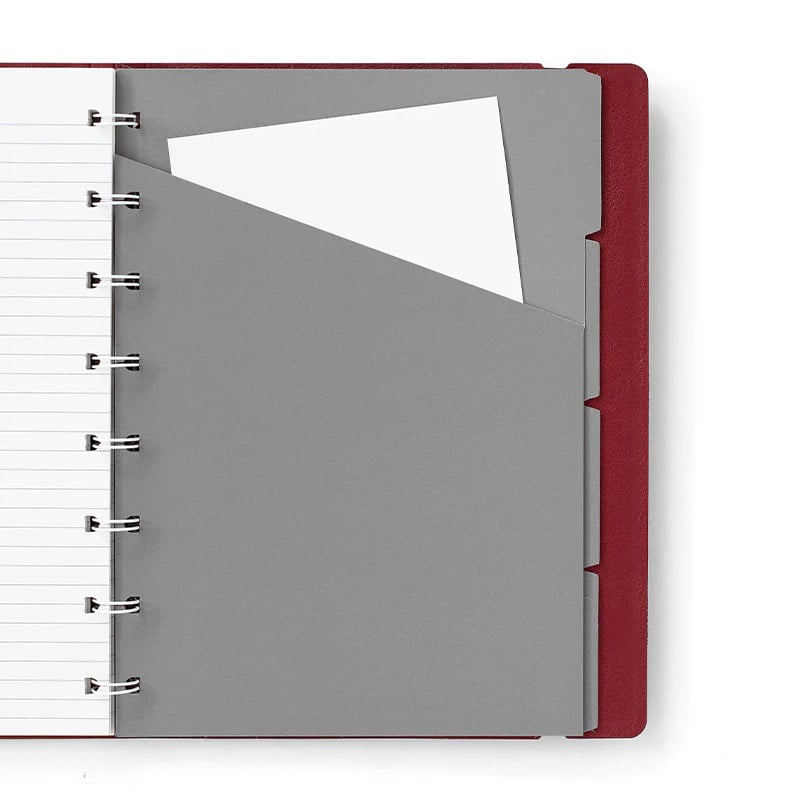Filofax Тефтер Classic Bright, A5, на редове, бордо - Image 4