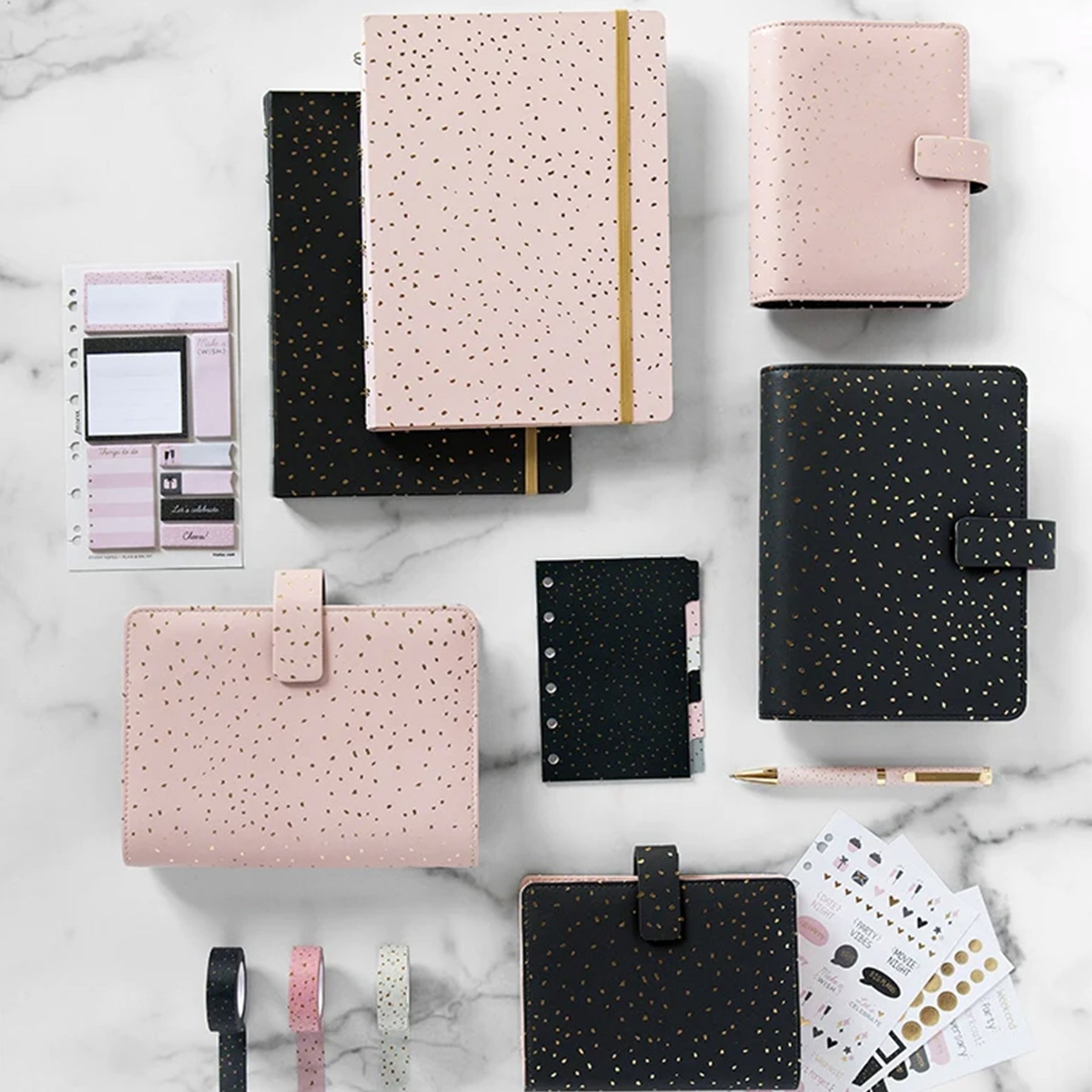 Filofax Тефтер Confetti, A5, черен - Image 2