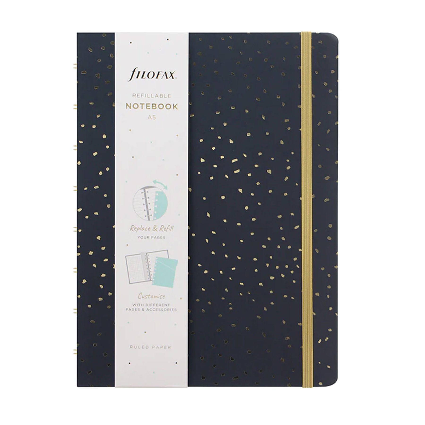 Filofax Тефтер Confetti, A5, черен - Image 7