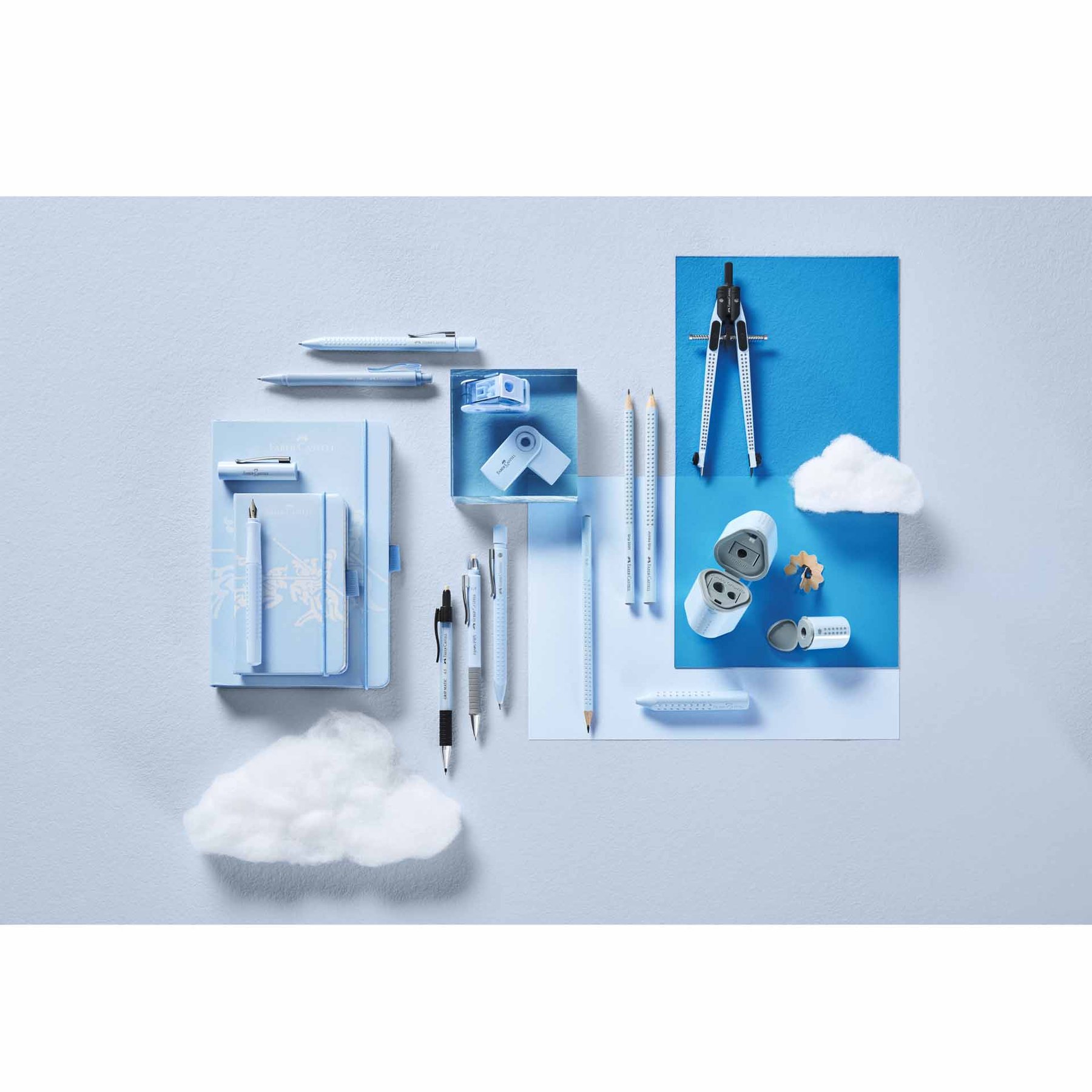 Faber-Castell Писалка и химикалка Grip 2010, M, небесносини - Image 6