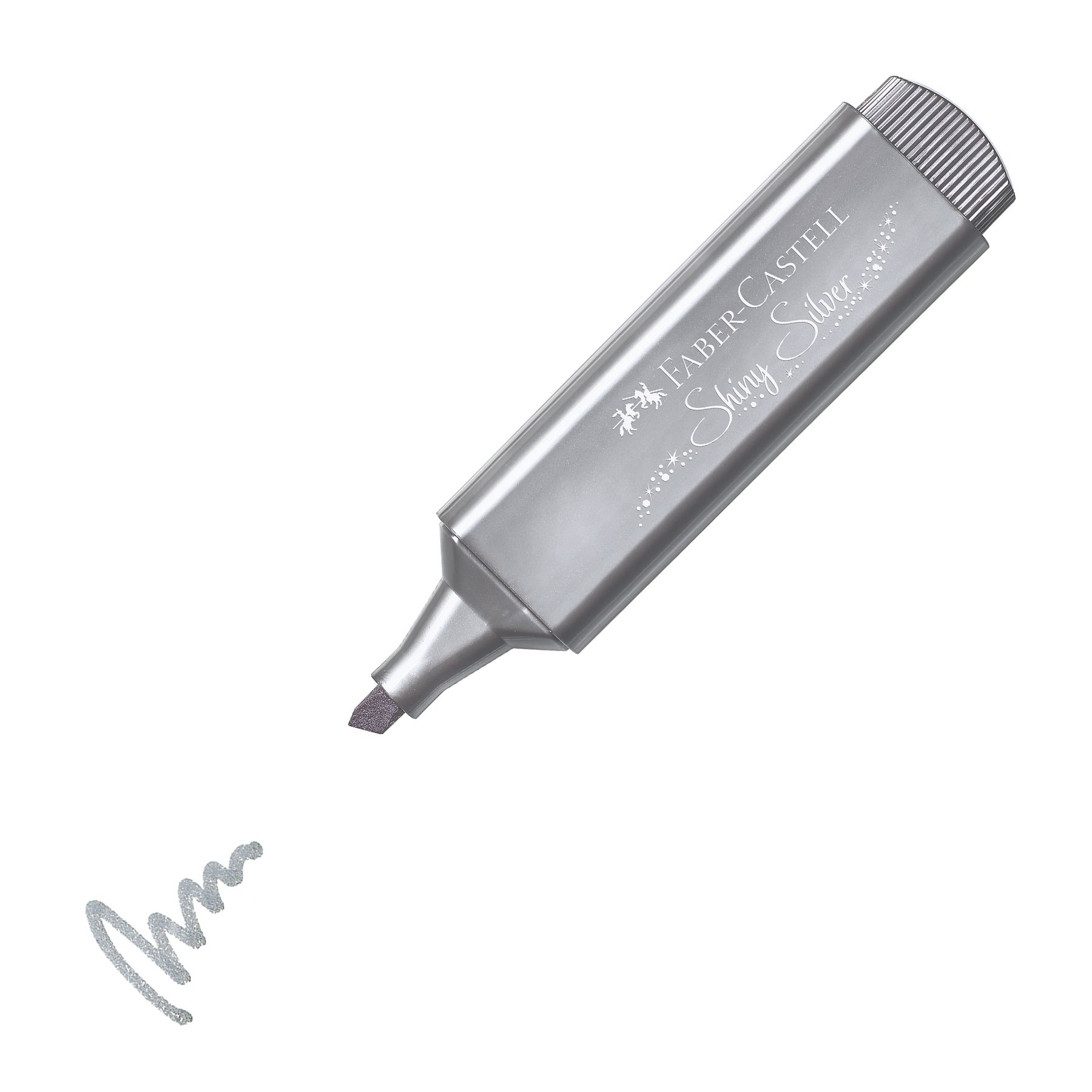Faber-Castell Текст маркер 1546, металик, сребрист - Image 4