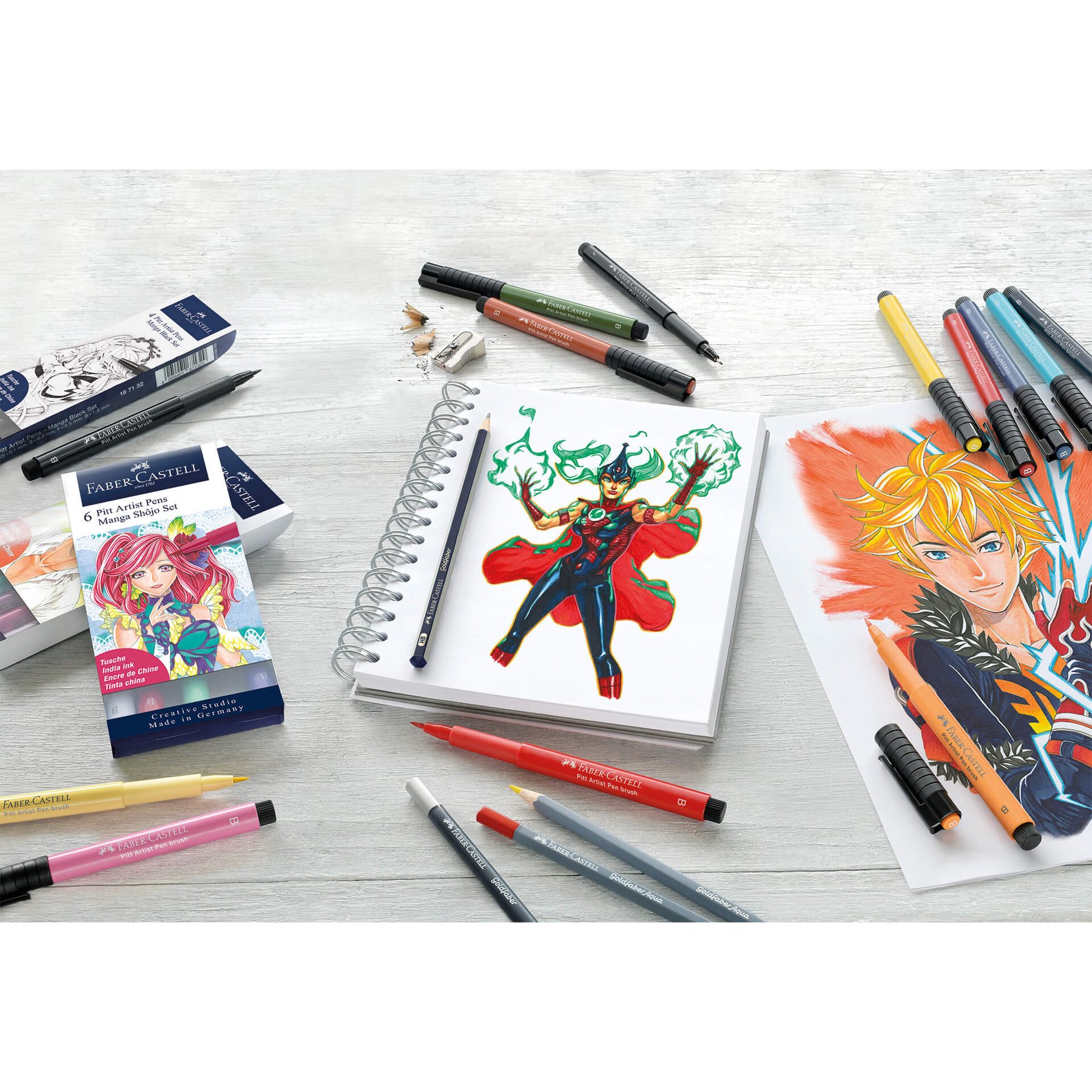 Faber-Castell Рисувателен комплект Pitt Comic Illustration, 15 броя - Image 2
