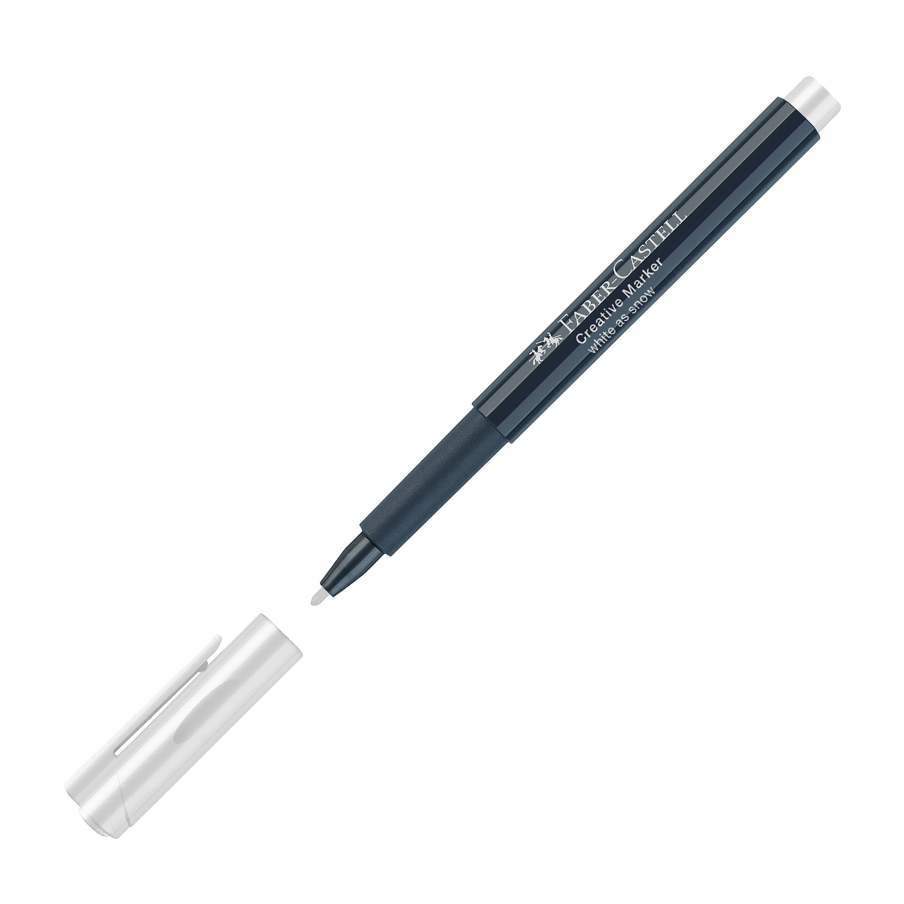 Faber-Castell Маркер Creative, объл, 1.5 mm, бял - Image 2