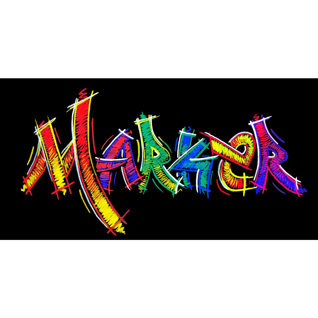 Faber-Castell Акрилен маркер Black Edition, 4 неонови цвята - Image 4