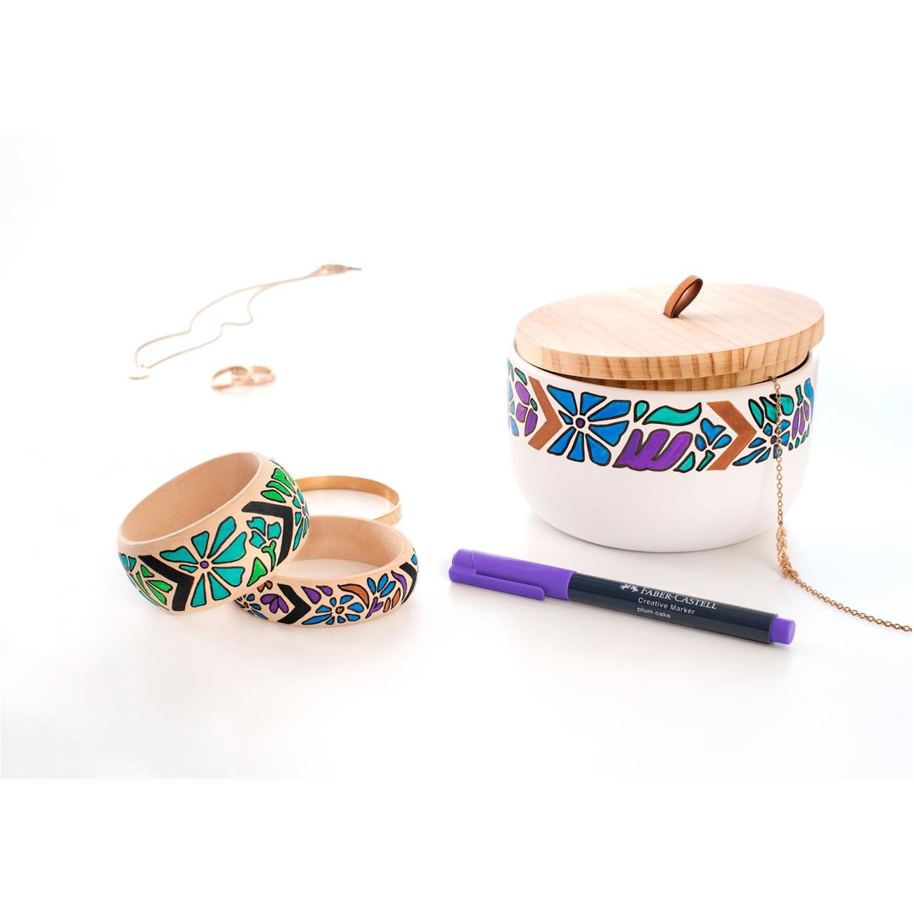 Faber-Castell Маркер Creative, Fairy Forrest, объл, 6 цвята - Image 3