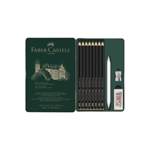 Faber-Castell Моливи Pitt Graphite Matt, чернографитни, комплект от 11 части